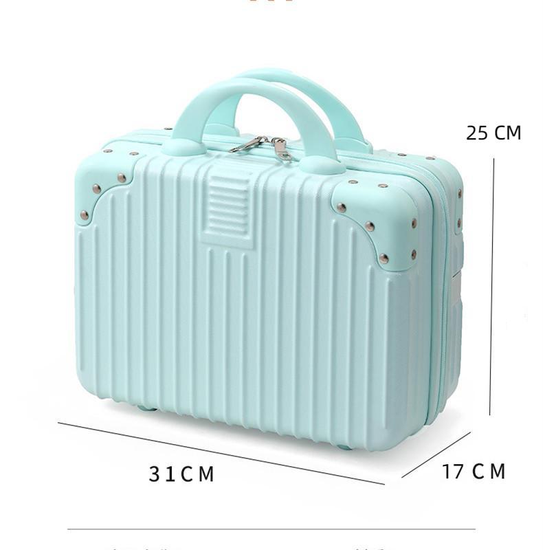 14palcové kosmetické pouzdro Úložná krabička na make-up Zámek s heslem taška na make-up Organizér Kufr Přenosný do ruky Cestovní pouzdro na zavazadla