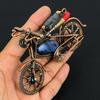 Labradorite & Red Coral Gemstone Copper Wire Wrapped Motorcycle Designer Pendant, Gifts For Wife Brand New Pendant