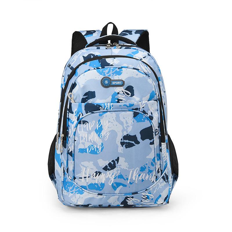 Unisex Polyester Lined Backpack With Breathable Arc Shoulder Straps For Daily Outfits