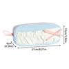 Multi-layer Pen Bag Color-blocking Stationery Storage Bag Portable Pencil Case  Students Gift