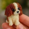 Dog Bead Embroidery Kit Three-Dimensional Dog Animal Bead Embroidery Kit Ornament Making Sewing Art Complete Accessories for
