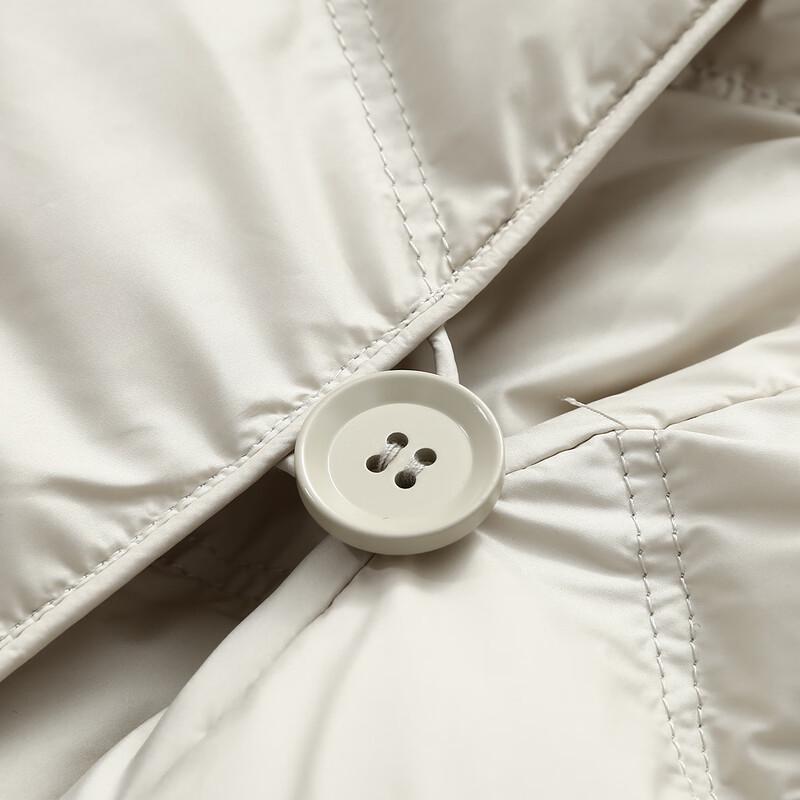 Tatue Women's Mid-Length Solid Hooded Down Jacket