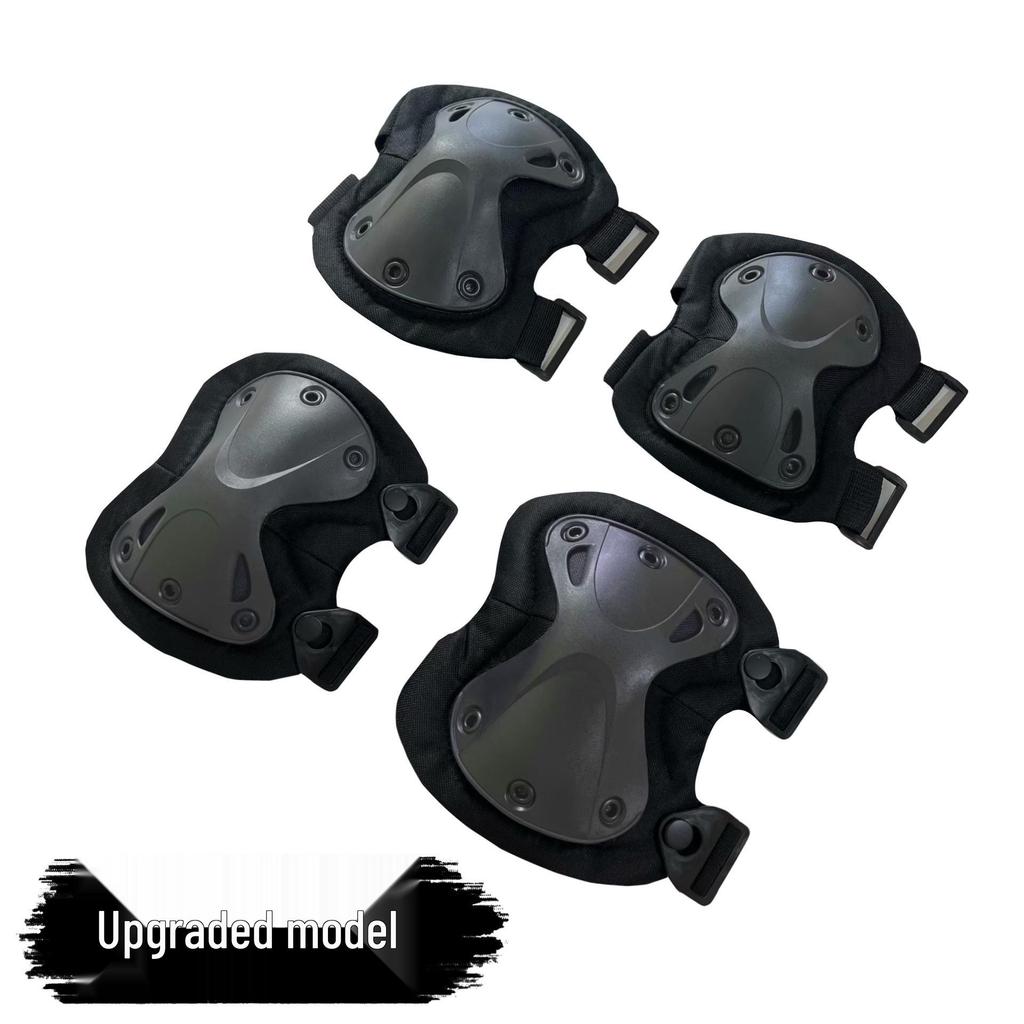 Camouflage Knie- und Ellbogenschoner-Set für taktisches Training, Radfahren und Bergsteigen