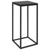  Side Tables, 2 Pcs, Black, Steel