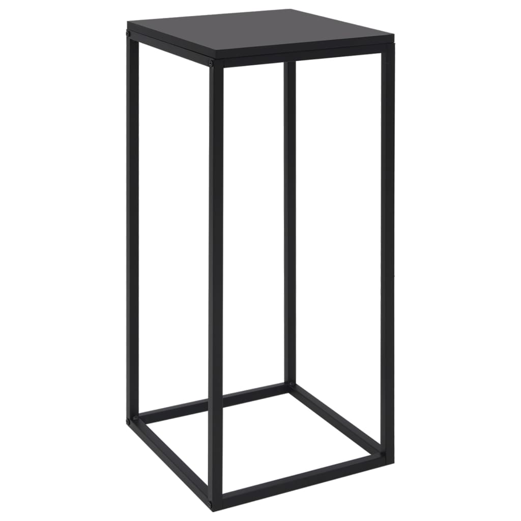 Side Tables, 2 Pcs, Black, Steel