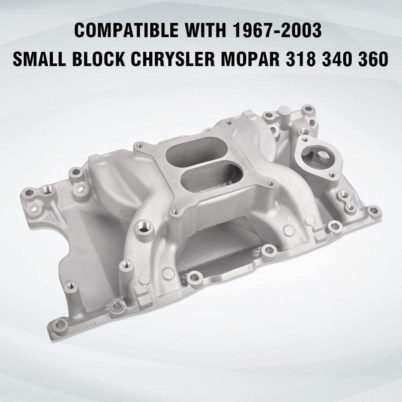 318 340 360 Air Gap Intake Manifold for Chrysler Dodge Challenger 318 360 5.2L Small Block