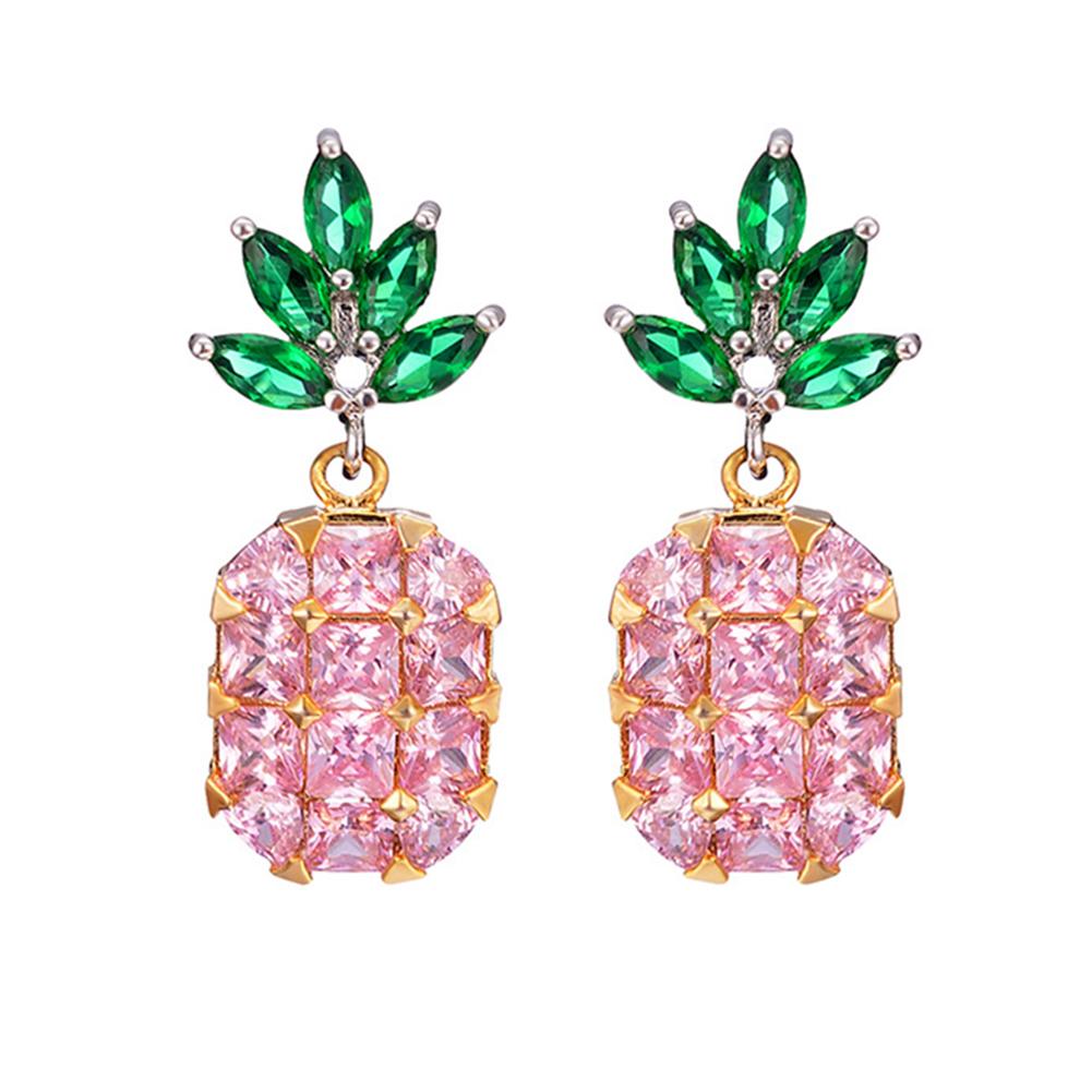 Women Lovely Cartoon Pineapple Shape Earring/Necklace Elegant Fashion Jewelry