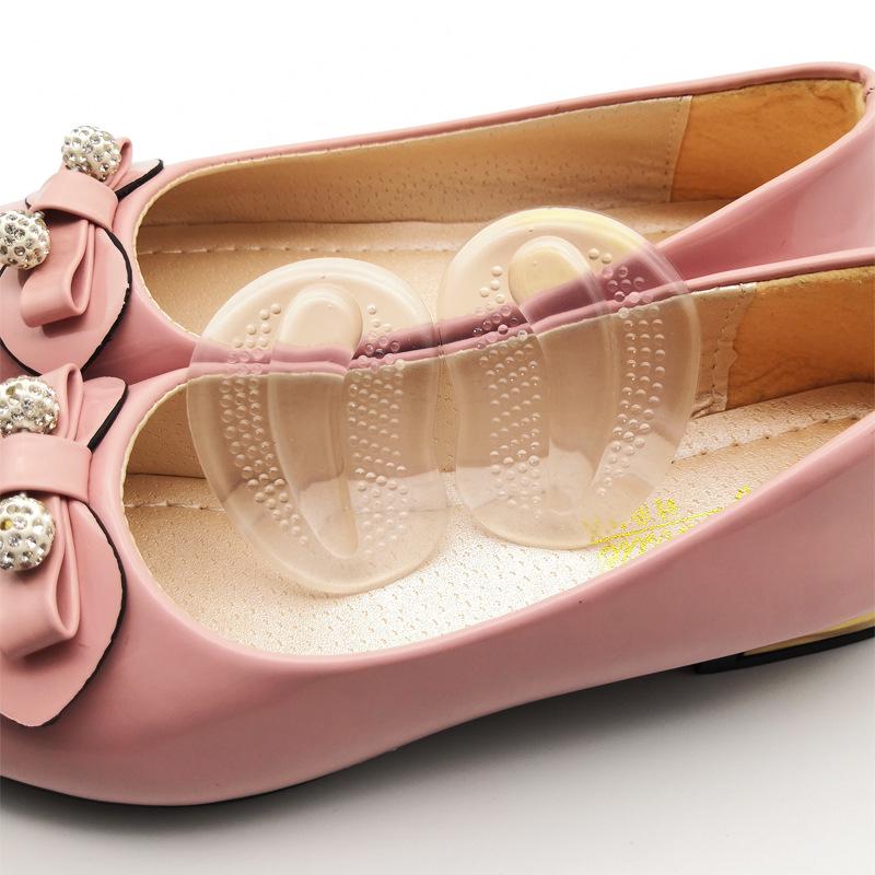 Shock-Absorbing Non-Slip Silicone Gel Forefoot Pads - Transparent, Anti-Pain, Wear-Resistant Sports Half Pads