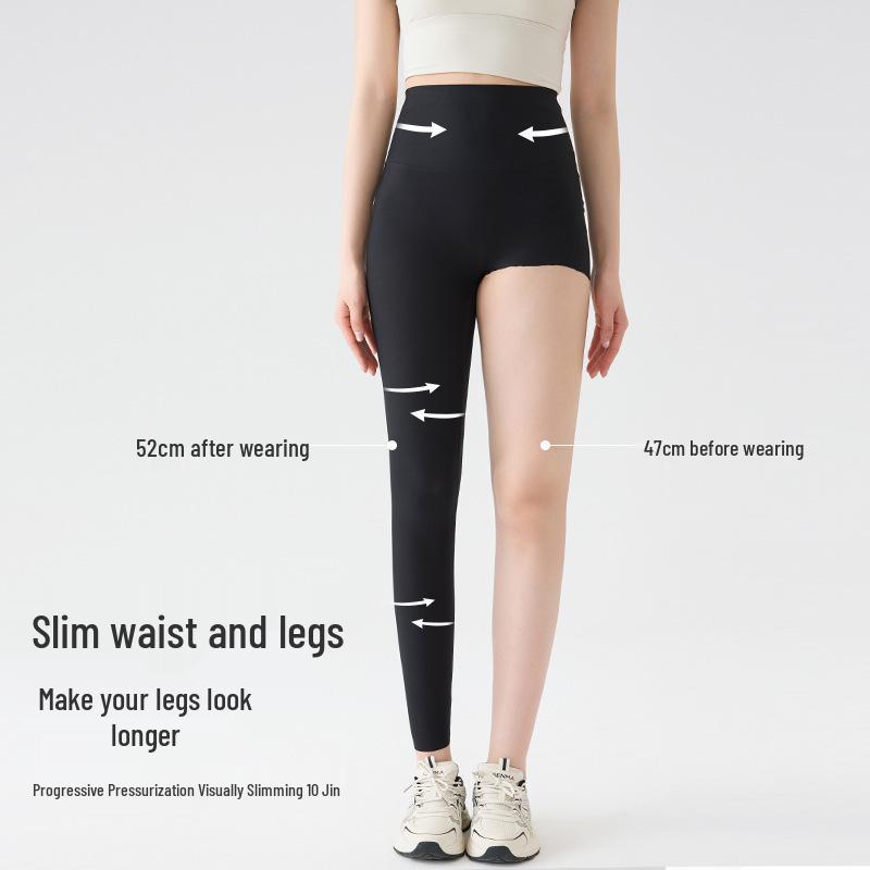 Shark Women's Tummy Control Butt Lift Yoga Pants - Plus Size Footed Leggings with No Awkward Lines