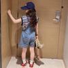 Girls' Trendy Summer Denim Overalls - Korean Style Thin Casual Shorts
