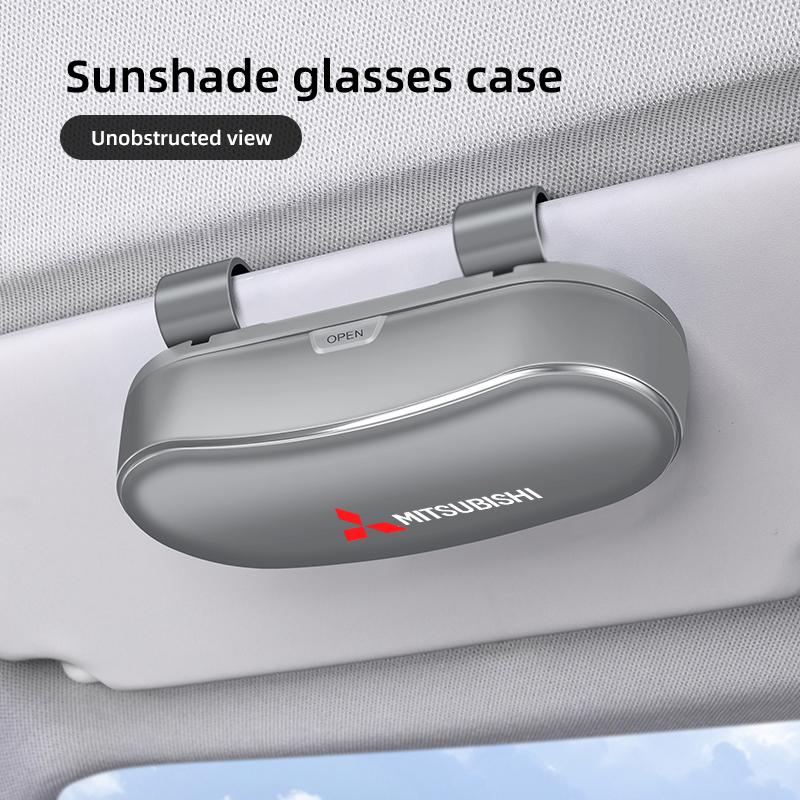 Fashion Multi Functional Glasses Storage Box For Mitsubishi Lancer Ralliart ASX Mirage Pajero Xpander Attrage L200 Eclipse Cross