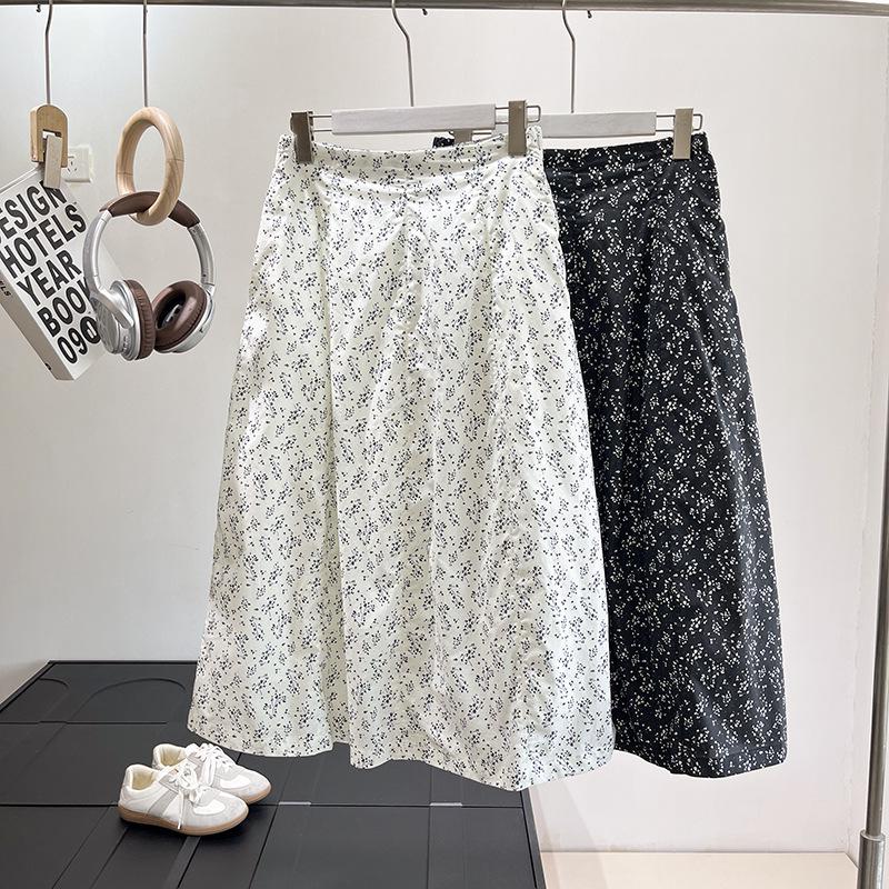 

Cotton Cocoon-Shaped High-Waisted Slimming Japanese Women s Long Dress Skirt for Spring/Summer Small чорний