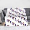 Gacha Life Club Girls Dolls Knitted Blankets Game Anime Flannel Throw Blankets Bed Decoration Soft Warm Bedspread Multi-function