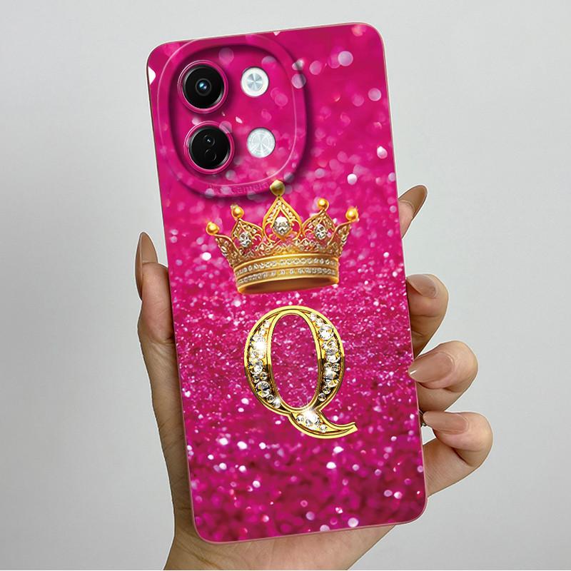 For Tecno Spark 30 5G Case KL8 Phone Cover Crown Letter Soft Silicone Funda for Techno Spark 30 5G Back Shell Spark30 5G Bumper