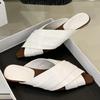 Fashion Fashion Roman Style Brand Slippers Women Summer Sexy Open Toe Cross Tied Design Flat Slippers Comfortable Elegant Beach Sandals