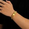 Men's Stainless Steel Gold Plated Geometric Trendy Party Gift Bracelet