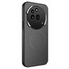 Magnet Silicone Case For Nothing Phone 3A Pro Wireless Charging Carbon Fiber PU Leather Texture Anti-Drop Soft Cover Phone Cases