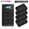 Cityork 1250mAh ENEL 25 EN-EL25 EN EL25 Oppladbart batteri + LCD USB dobbel lader for Nikon Z50 ZFC Z 50 Z FC MH-32 batterier