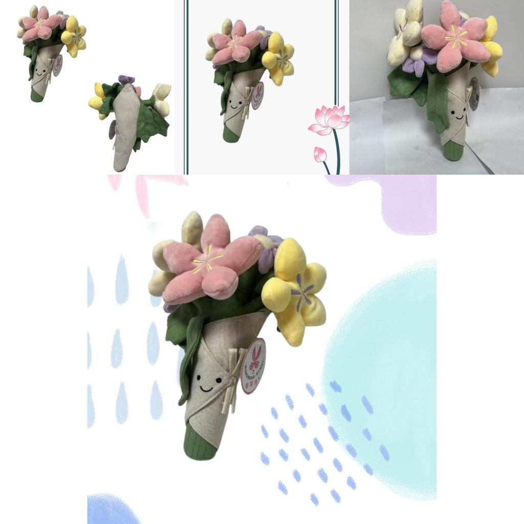 Adorable Floral Plushie Doll Soft Short Plush Stuffed Toy Figurine 16 Inches