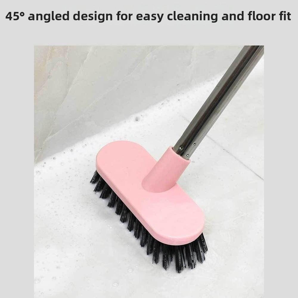 Multifunctional Floor Scrub Brush Long Handle Hard Bristle Brush Tile Gap Brush  Household Cleaning