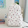 The new schoolbag is high-value, fresh and sweet floral backpack, and the lightweight spring outing backpack for junior high school students.