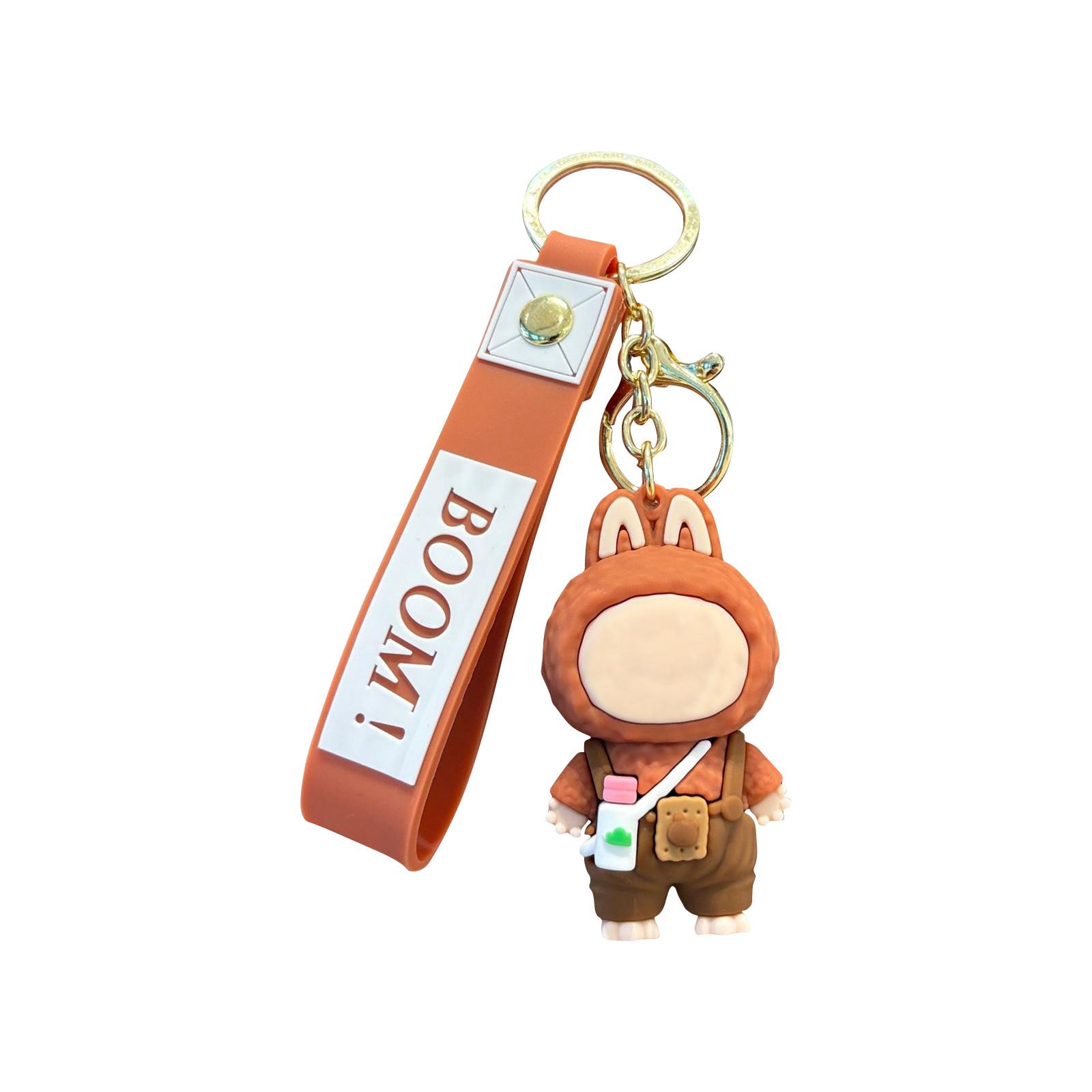 

Stippled Three-dimensional Doll Car Key Chain One Size