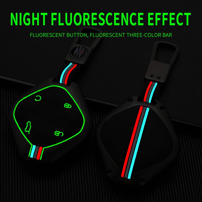 Zinc Alloy Car Key Case Cover Protective Shell Fob for 2022 2023 Jetour DASHING X-1 Plus DTC Car Styling Interior Accessories