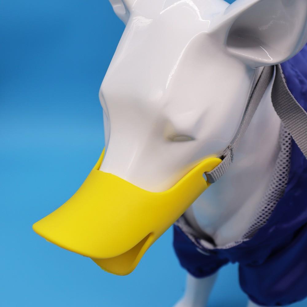Dog mouth cover, pet duckbill cover, silicone, anti bite, anti barking, anti eating, dog walking mask