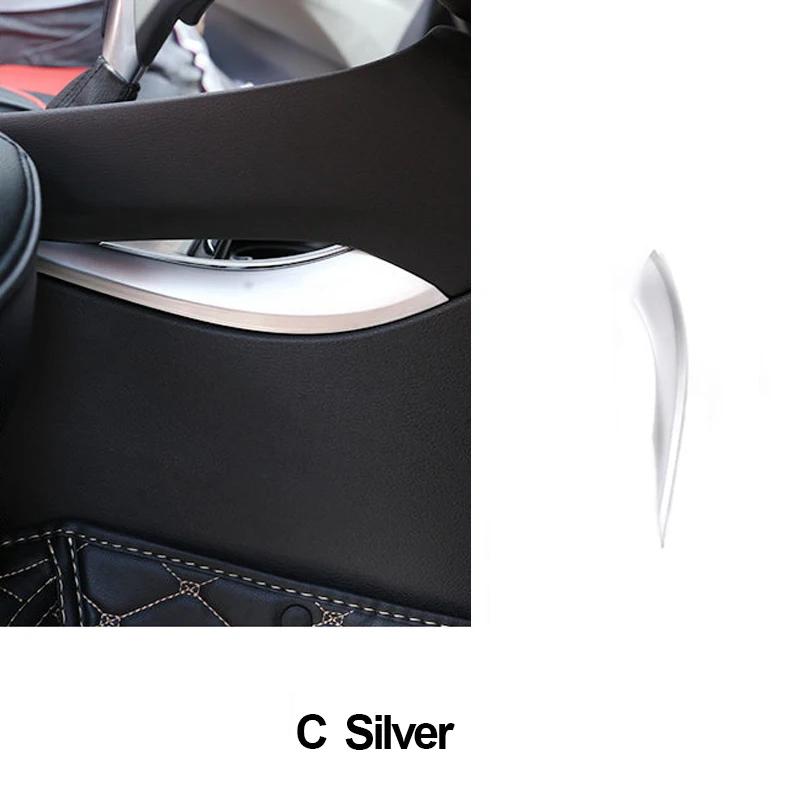 

Для BMW X1 F48 X2 F39 2016 2017 2018 ABS автомобиль внутренняя коробка переключения передач панель крышка отделка рамка аксессуары C Silver