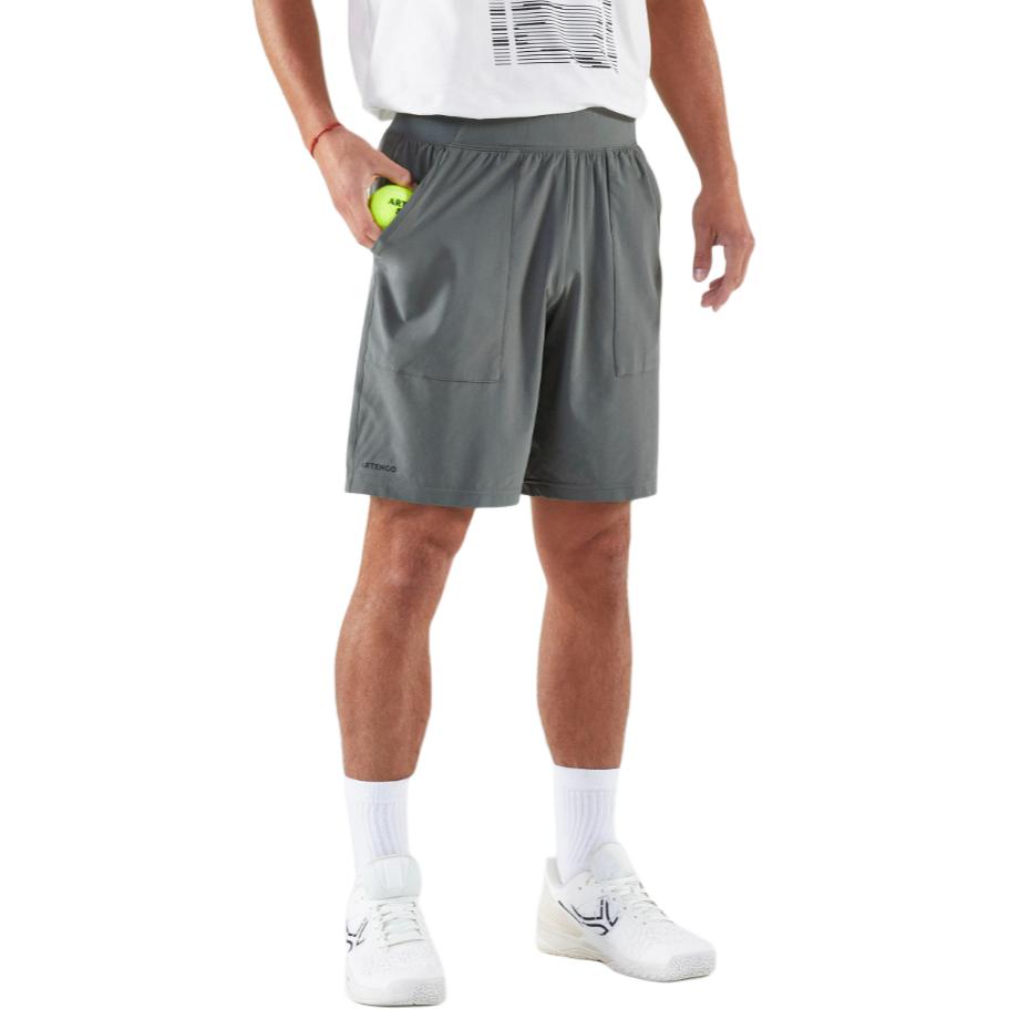 

DECATHLON Quick Dry, Breathable Slim Fit Sports Shorts Men s Khaki Grey L