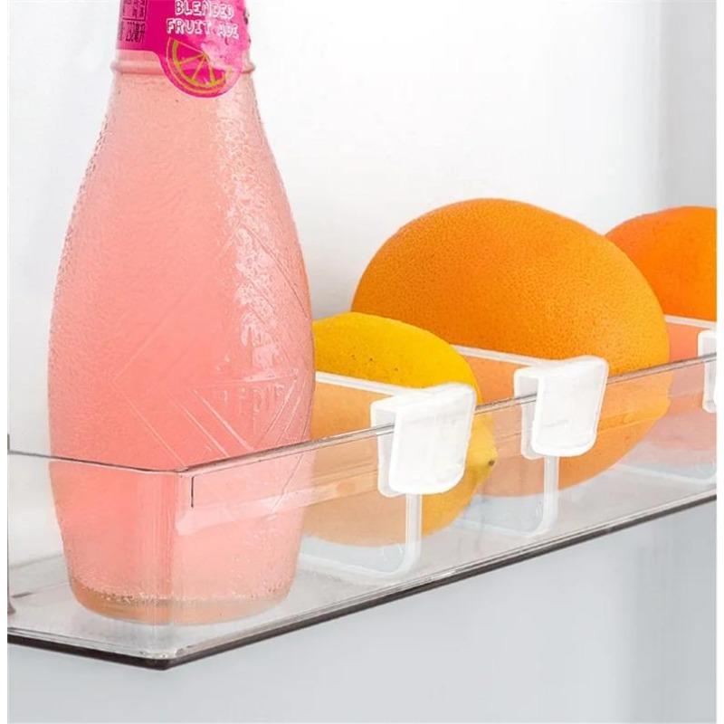1/20PC Universal Retractable Refrigerator Storage Partition Board Plastic Divider Storage Splint Drink Bottle Can Shelf Organizer