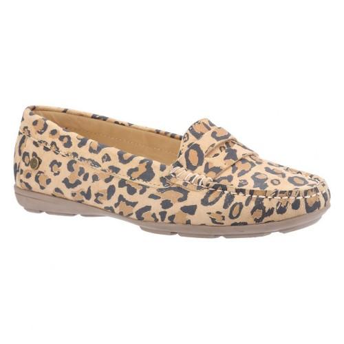 Hush Puppies Womens/Ladies Margot Leopard Print Suede Loafers