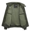 2024 Men's Casual 95% Cotton High Collar Pilot Jacket for Spring & Autumn