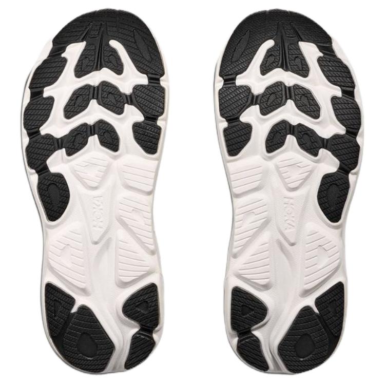 HOKA Clifton 10 Wide Black White Men Sneakers 1162032-BWHT