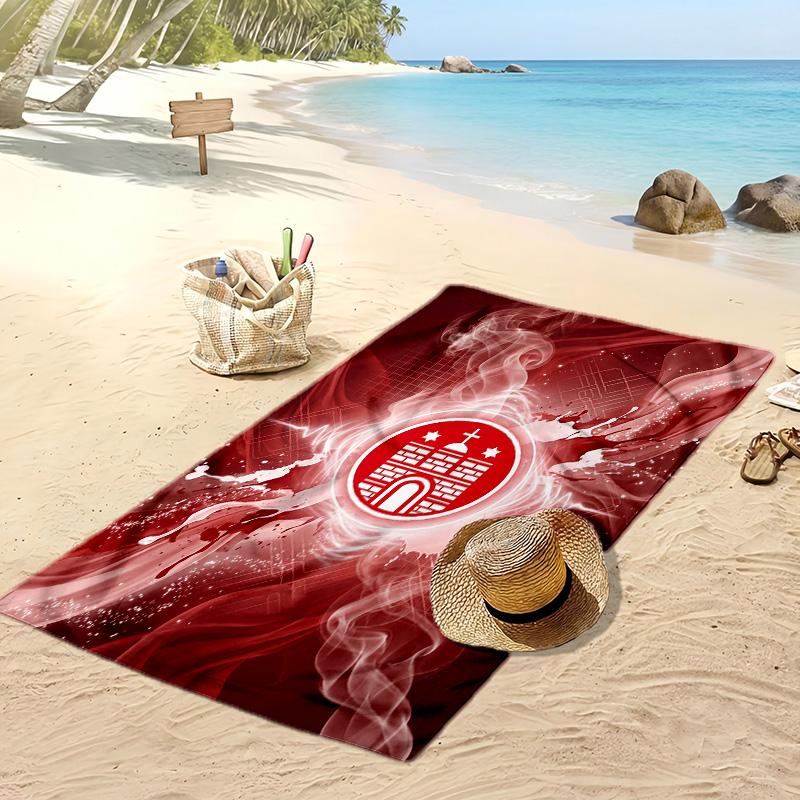 FC St. Pauli Football Print Beach Towel, Large Soft Quick Dry Towel for Beach Camping Swimming