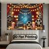 2D plane - 1 movie night polyester photography background banner indoor and outdoor decoration banners
