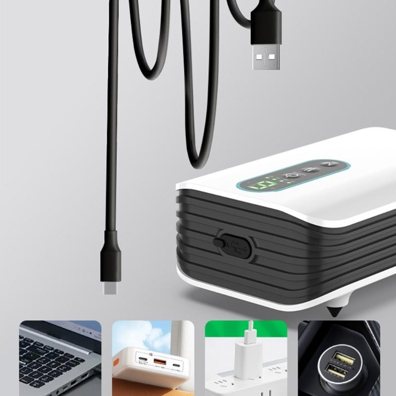 High Efficiency USB Oxygen Pump for Fishtanks with Efficient Output ABS Plastic Construction Low Noise Design Air Pumps