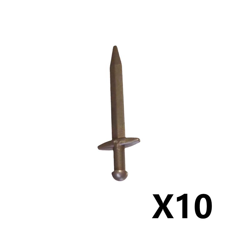 Medieval Military Weapons Figures Building Blocks Soldier Accessory Knight Spear Sword Helmet Crossbow Shoulder Armor Brick Toys