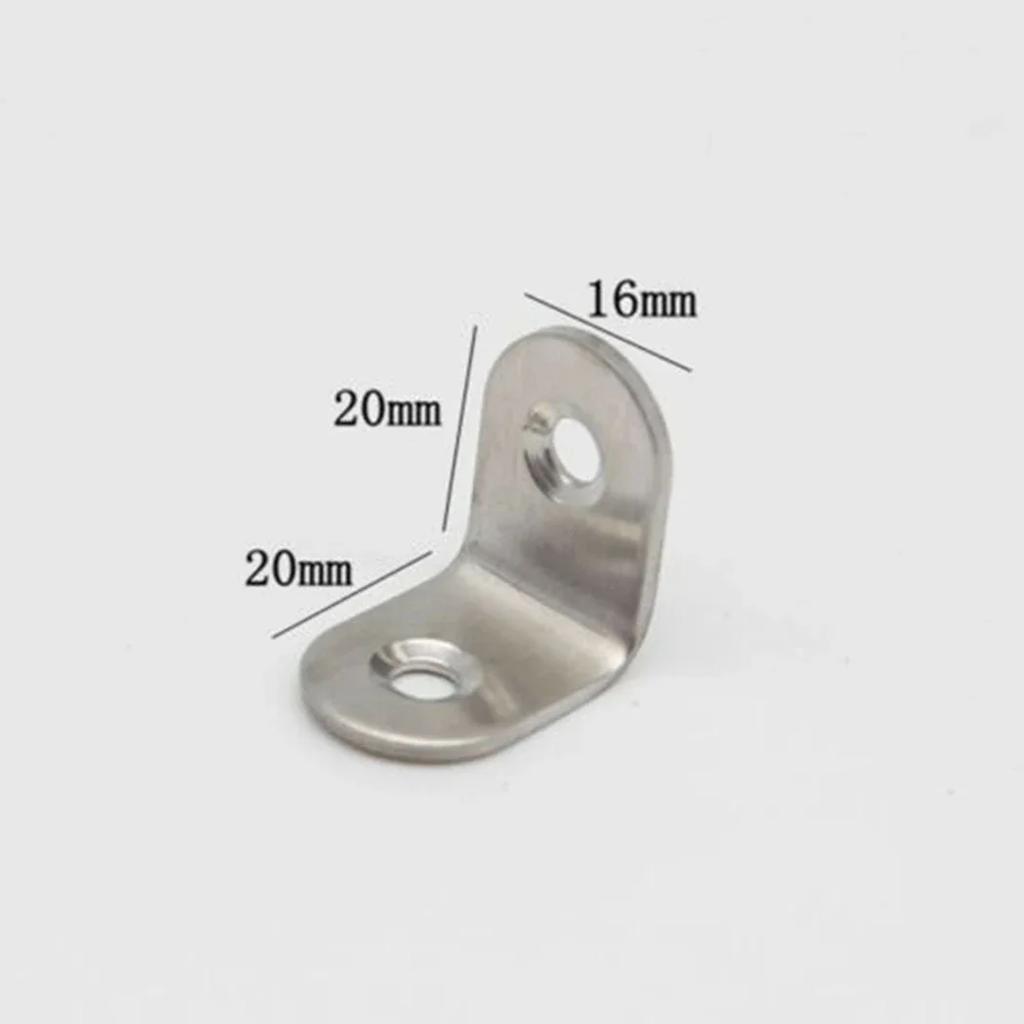 10/20pcs Shelf Bracket Closet 90 Degree Bracket Bed Brackets Metal Shelf Holder Stainless Steel Fasteners Aluminum Corner Screen