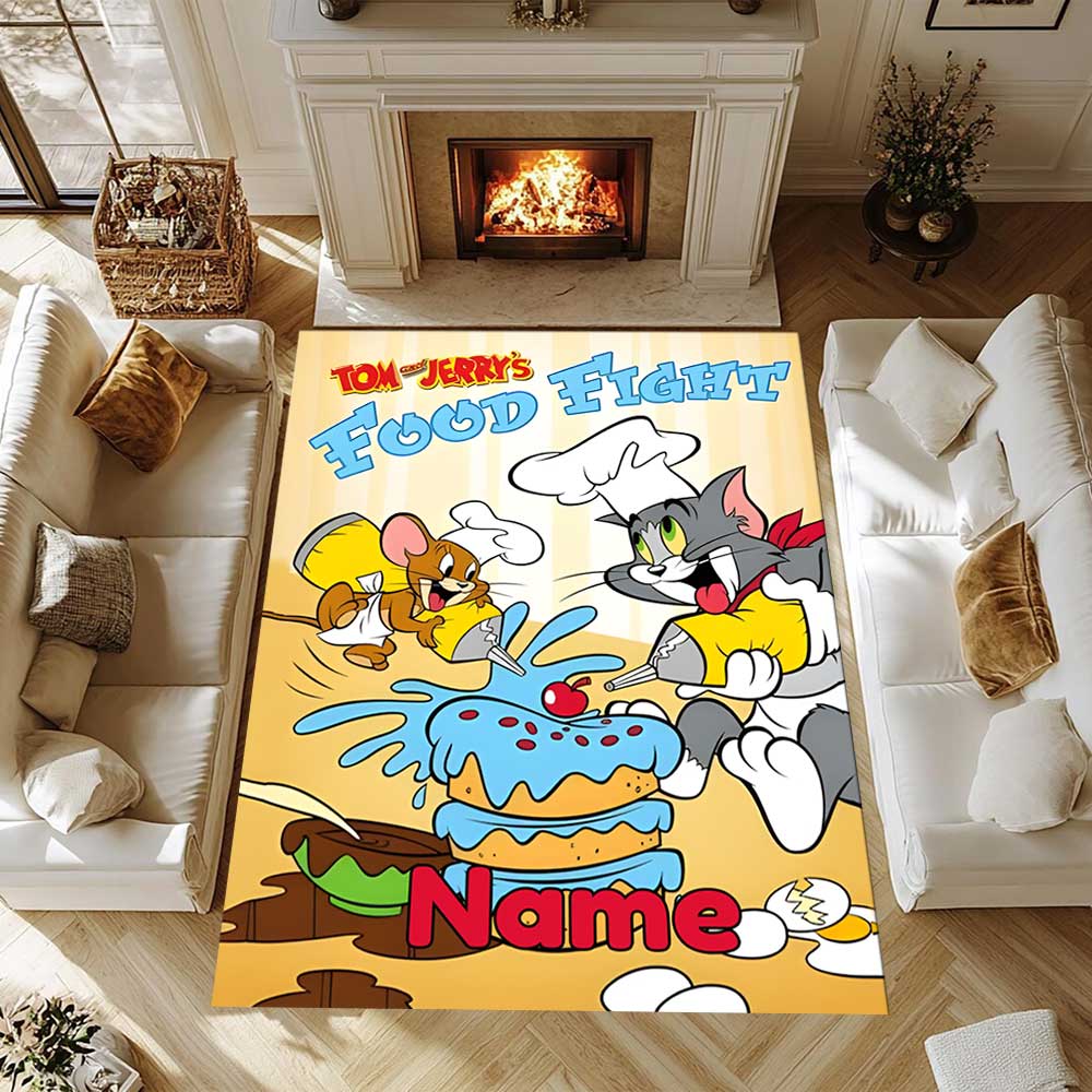 Warner Bros. Works (35) Customize your name rug, office chair cushion, home bedroom living room gift.
