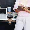 NUOLUX Drink Holder Headphone Stand Desk Cup Holder 360 Degree Rotation Earphone Storage Hook Aluminum Alloy Desk Organizer Multifunctional Cup