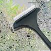 2Pcs Screen Cleaning Brush with Extended Handle 2-in-1 Brush Scraper Design Outdoor Window Screen Cleaner