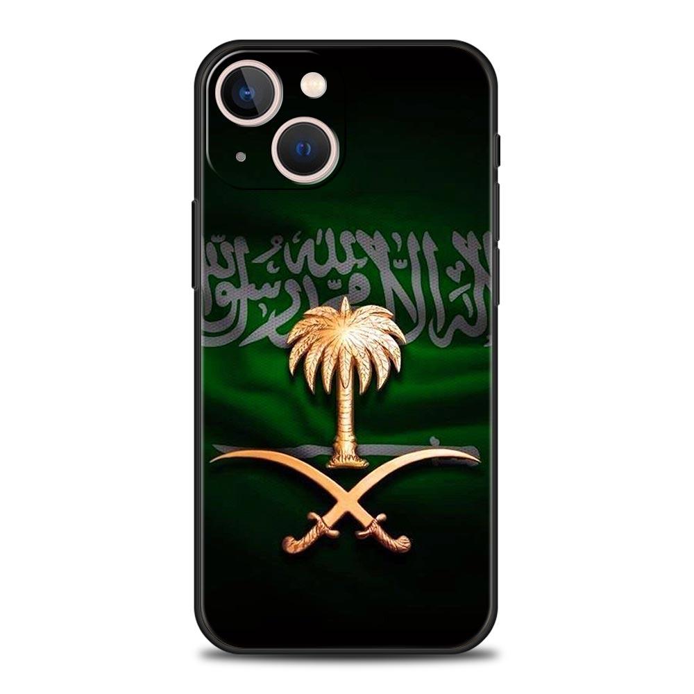 Kingdom Of Saudi Arabia Flag Phone Case For iPhone 16 13 15 14 12 11 Pro MAX XR X SE XS 7 8 Plus Soft TPU Shell Cover