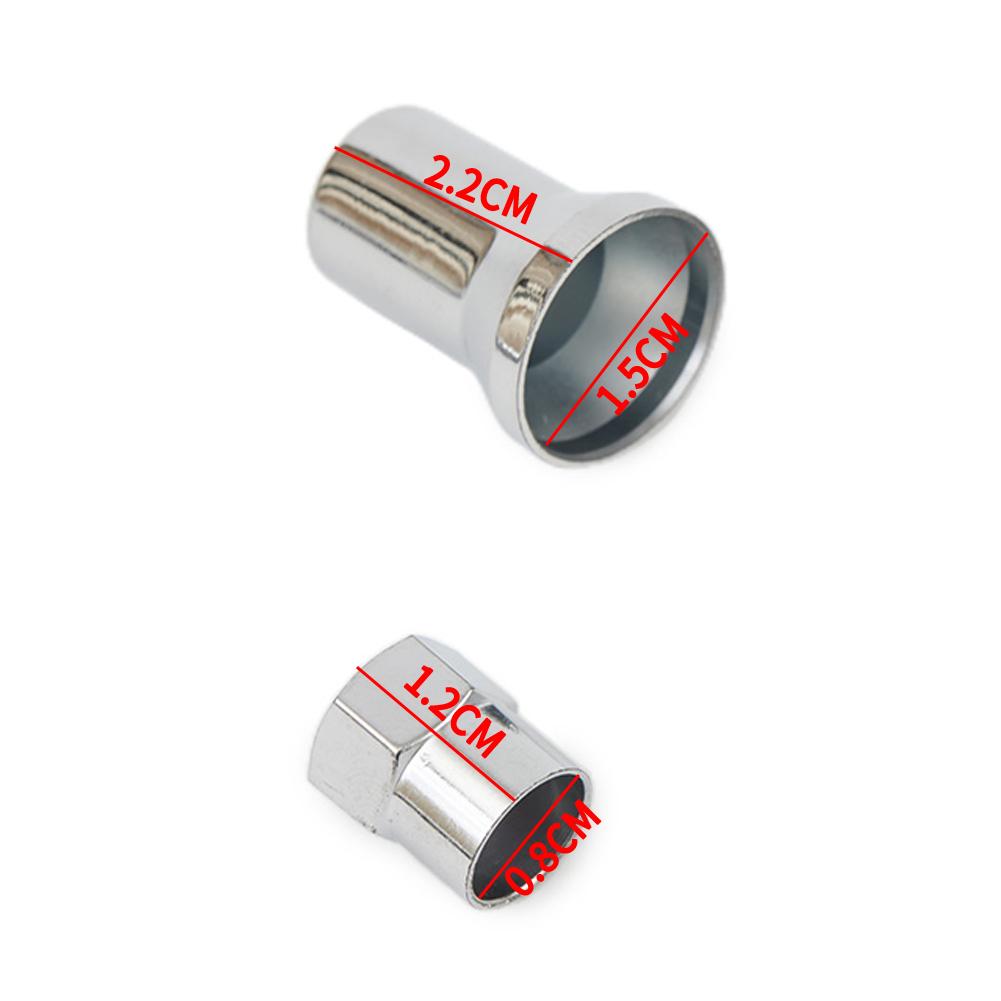 TR413 Chrome Car Truck Tire Wheel Tyre Valve Stem Hex W/ Sleeve Covers Hot Sale Left Right Front Rear Auto Accessories