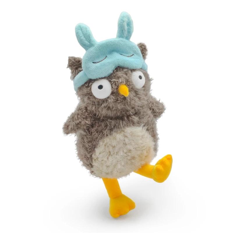 

Adorable Funny Owl With Eye mask plush Toy Cute Soft Stuffed Animal Doll Soft Boys and Girls Perfect Birthday Holiday Gift