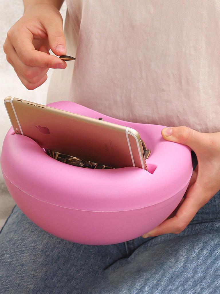 1pcs Plastic Lazy Fruit Plate High Melon Seeds Can Be Detachable Double Candy Plate Round Fruit Box Melon Seeds Fruit Storage