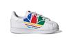 Adidas Originals Superstar Pure EI TD Slip Resistant Cushioning Low top Skateboard Shoes White Red Green FW4017