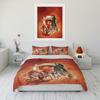 American Tough Guy Cartoon 3-Piece King Size Twin Adult Bedding Set Microfiber or Polyester Western Cowboy Comforter Set