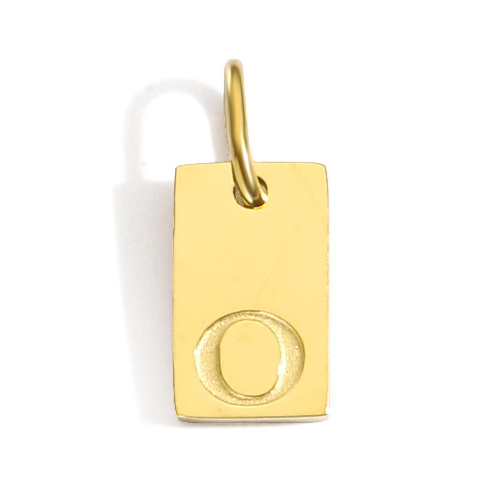 CARLIDANA Initial Necklace Engraved A-Z Alphabet Charm Necklace Box Chain Stainless Steel Women's Minimalism Jewelry Gift
