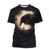 Animal Crow 3d Print Summer Men/Women O-Neck T-shirt Casual Short Sleeve Oversized T Shirt Fashion Streetwear Trend Men Clothing